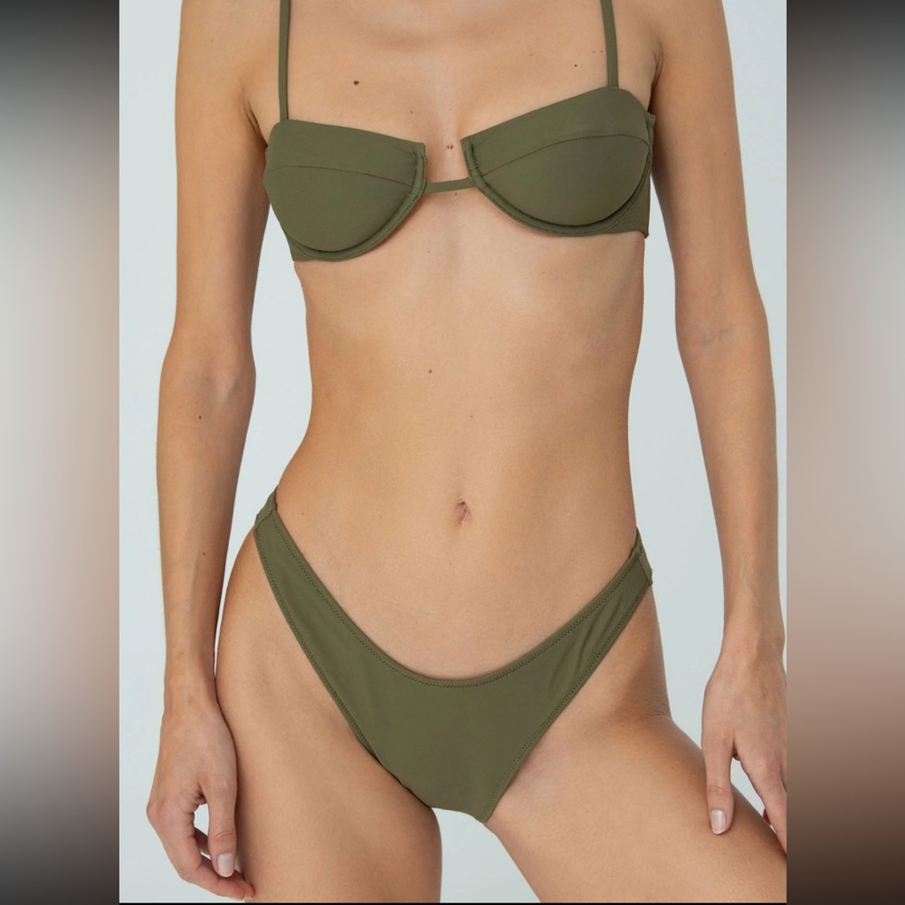 Bright Swimwear - Lola bottom in Olive size large